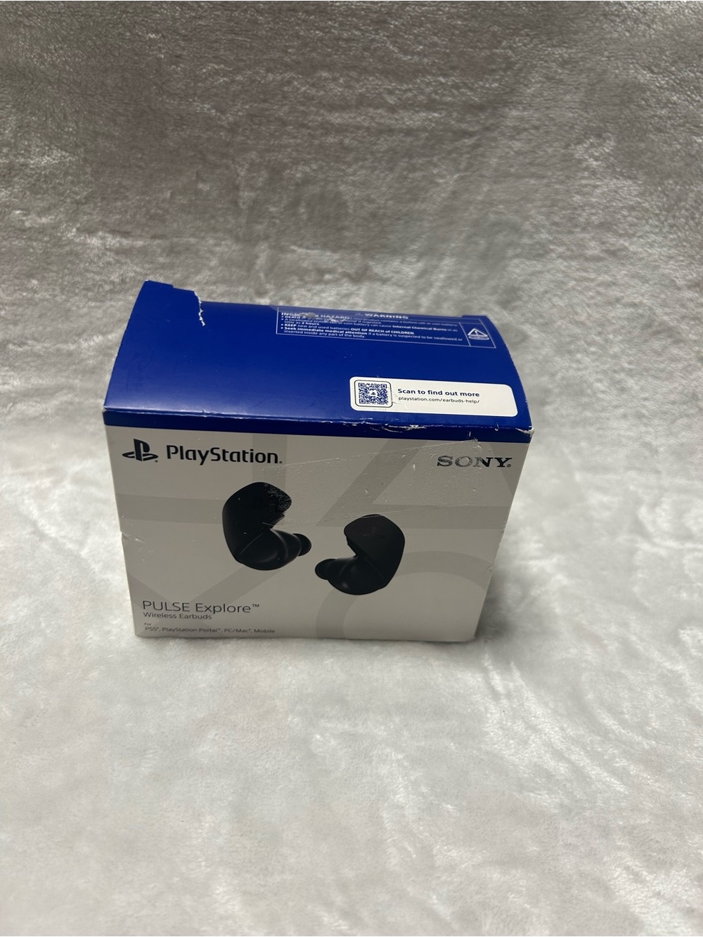 Black Sony PlayStation PULSE Explore Wireless Earbuds BOX ONLY